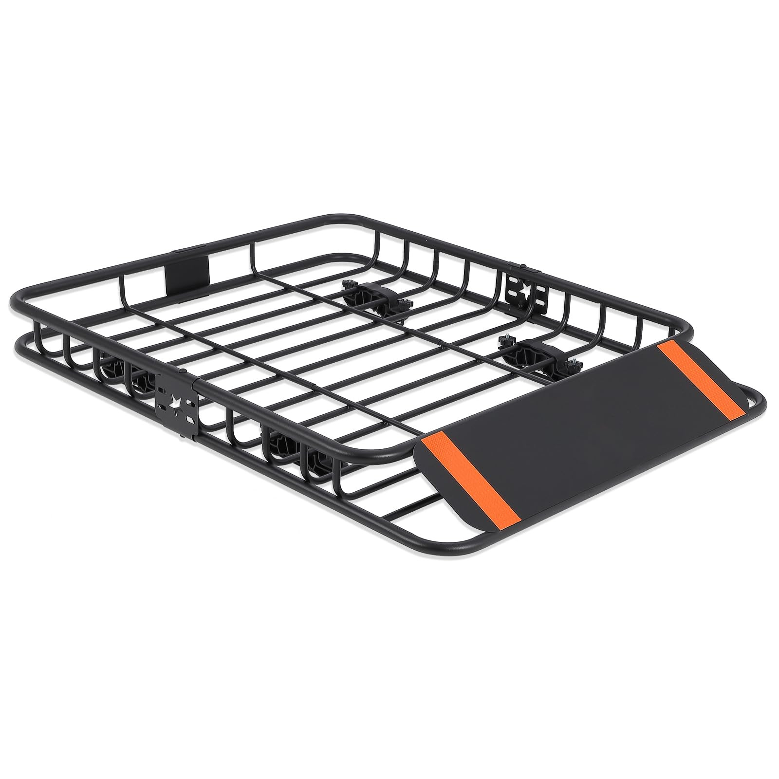 Zstar 51''x36''x5'' Roof Rack Basket, Cargo Carrier with Extension Black Car ...