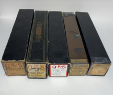 Lot 5 Mixed Player Piano Rolls Scrolls QRS 88 Note, And Pianostyle