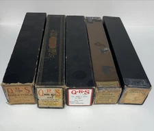 Lot 5 Mixed Player Piano Rolls Scrolls QRS 88 Note, And Pianostyle