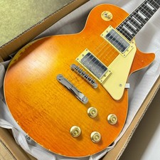 US LP Style Electric Guitar - Aged Honey Burst, Relic Finish, Chrome Hardware