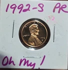 1992 S LINCOLN CENT GEM DCAM PROOF from PROOF Set