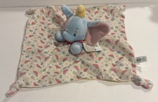 NWT Disney Baby Dumbo Elephant Circus Yellow Satin Plush Baby Security Blanket