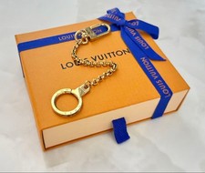 Louis Vuitton M65111 Bag Charm Key Ring Gold GP Authentic Rare Vintage