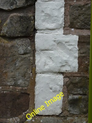 Photo 6x4 OS benchmark - Donington, primary school Albrighton/SJ8104 A h c2014