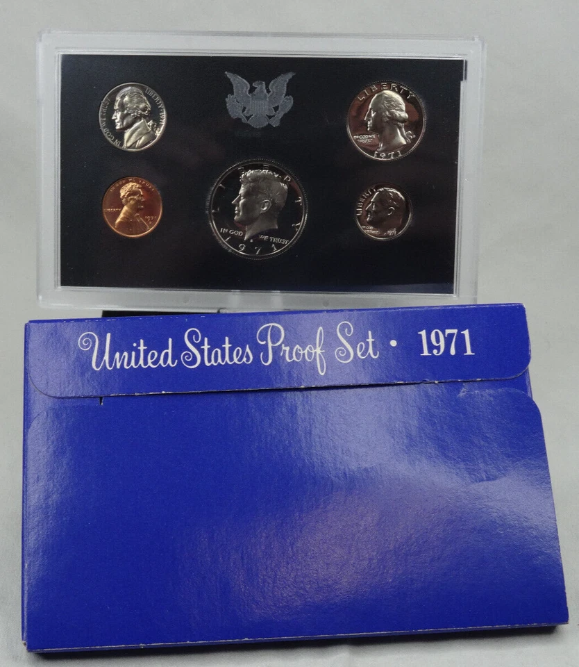 1970-1979 US Mint Proof Sets Lot of 10 Decade 57 Coins United States OGP - Image 3 of 4