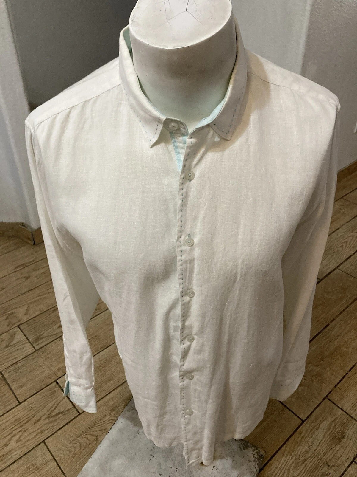 Bohio Mens Linen Shirt size Large