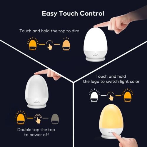 Rechargeable VAVA Night Light with 200 Hours Illumination Timer and Convenient C - Picture 8 of 13