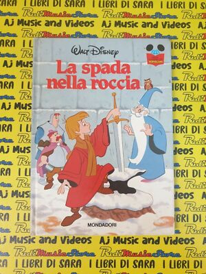 book libro LA SPADA NELLA ROCCIA Walt Disney MONDADORI 1987 IMPARO LEGGERE (L51)