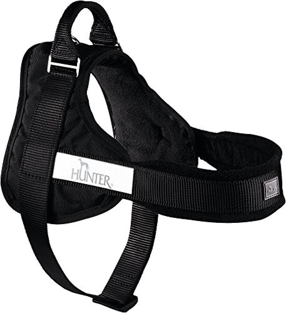 (TG. medium) HUNTER Pettorina Ranger Gr. MNylon Nero/Pile Nero - NUOVO