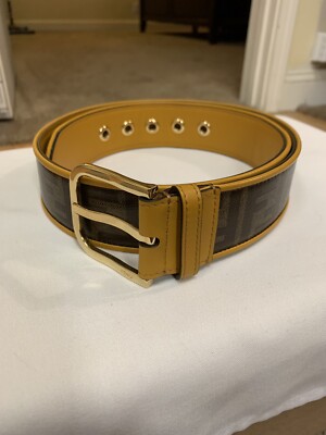 yellow fendi belt