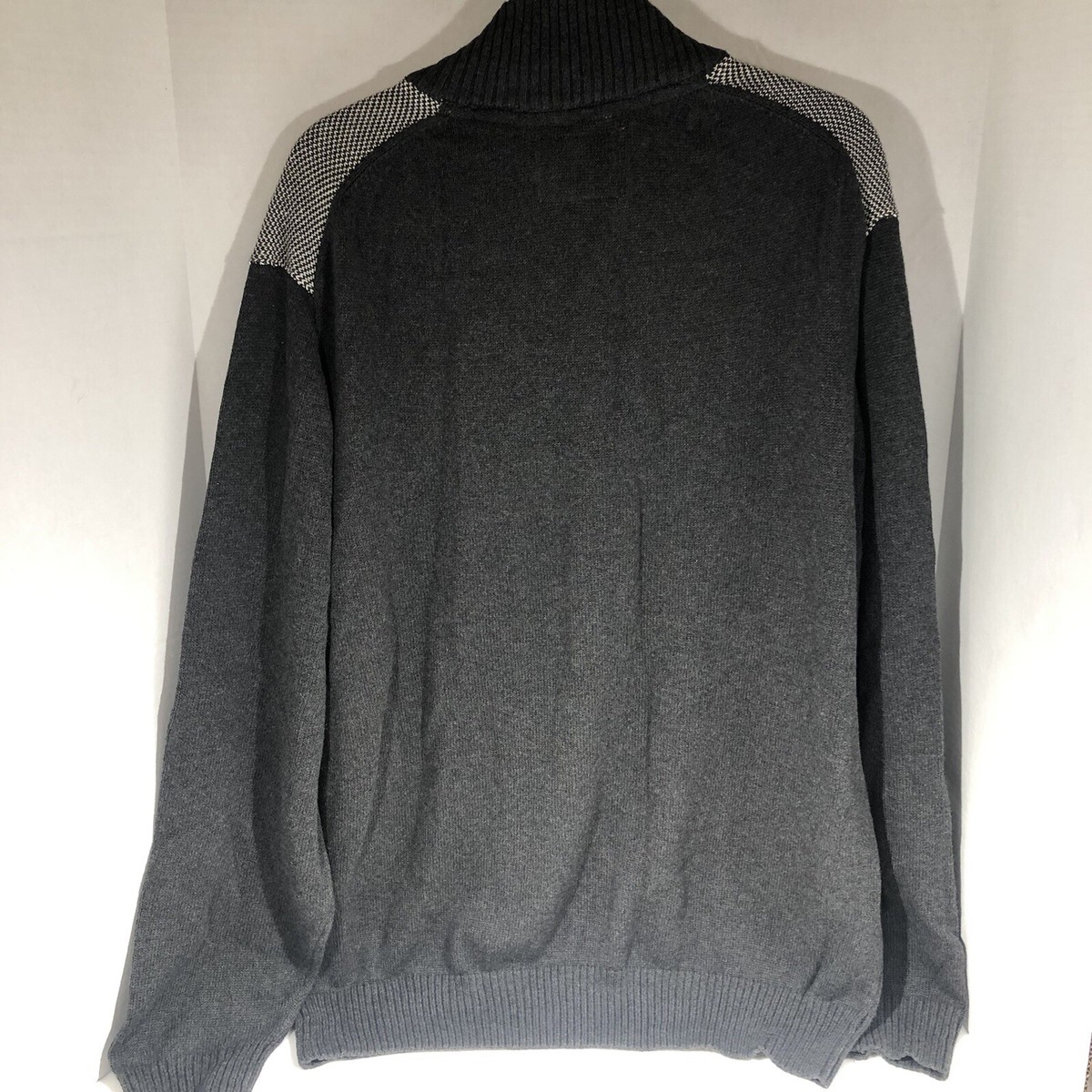 Original Weatherproof Vintage 1948 Xxl Gray & White 1/2 Zip