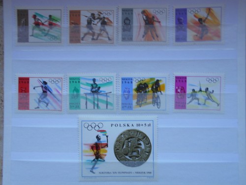 Briefmarken Polen Polska 1968 Mi-Nr. 1855 - 1863 Sommer Olympiade postfrisch