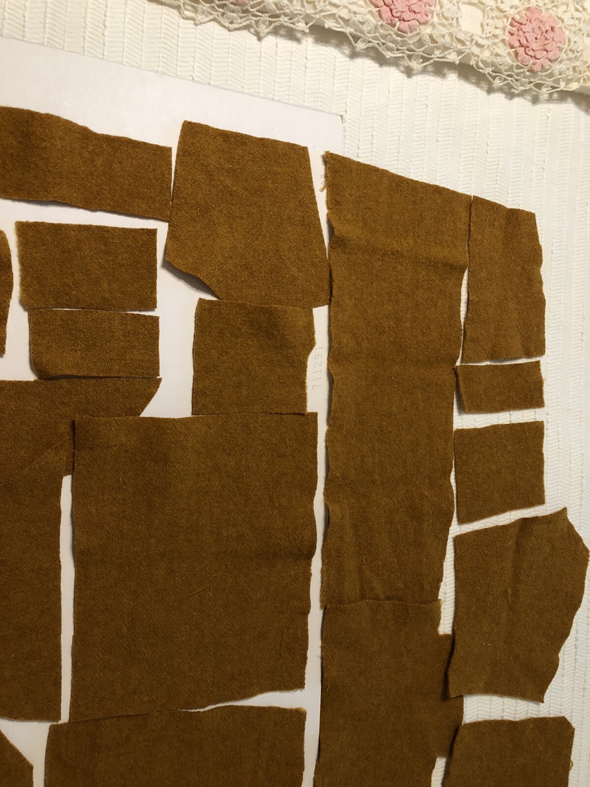 100% Wool Bundle Burnt Orange for Applique,Rug Hooking ,Other Wool Crafts 8 Oz.