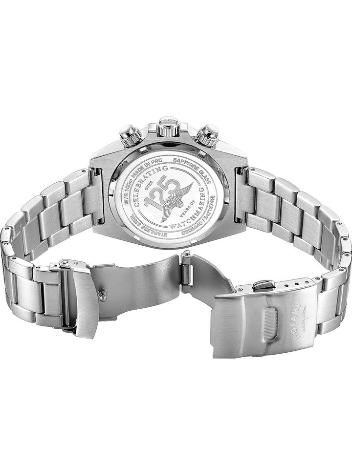 Rotary GB05440/54 Henley Cronografo Orologio Uomo 41mm 10ATM - Immagine 4 di 4