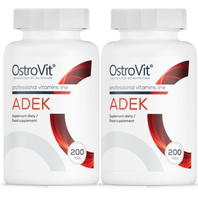 Vitamine A D E K - 2 x 200 Tabletten - D3 2000 IE + K2 MK7 + Vitamin A, E - ADEK