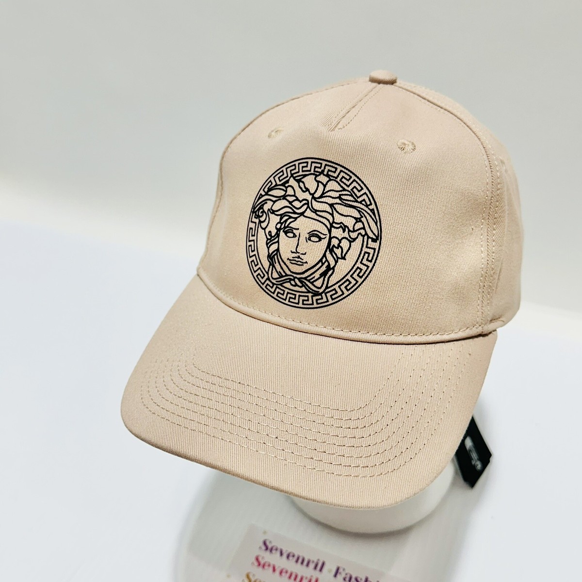 Versace★素敵!Medusa Logo Classic Baseball Cap Beige NWT $350 Versace Medusa Logo Classic Men Hat Baseball Cap