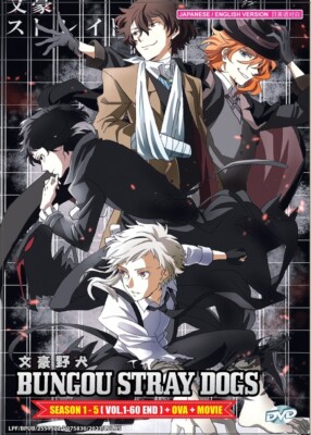 DVD Anime Bungou Stray Dogs TV Series Season 1-5 (Vol.1-60End+OVA+Movie) Eng Dub