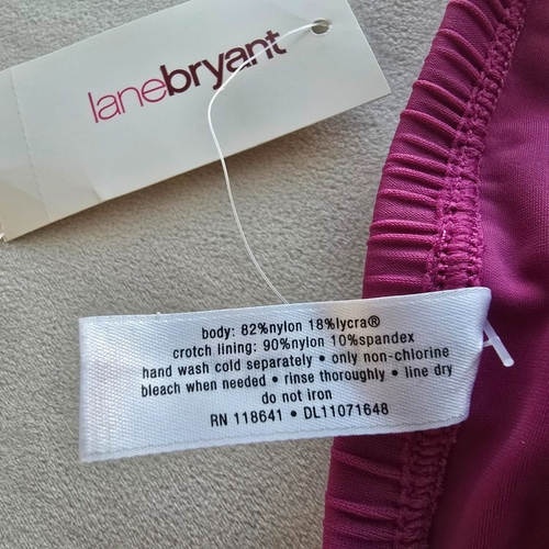 Lane Bryant Größe 22 Schwimmen Rosa Gold Schnalle Schwimmen Rock Unterteil Badeanzug Baden Neu mit Etikett - Bild 3 von 9