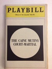 Playbill The Caine Mutiny Court-Martial at Circle In The Square Theatre Aug 1983