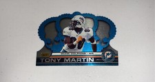 2001 Crown Royale Tony Martin Platinum Blue /75 #73 Miami Dolphins