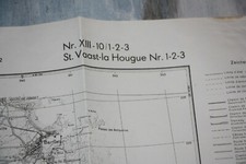 vintage original german UTAH BEACH MAP dday normandy RELIC  1944 airborne
