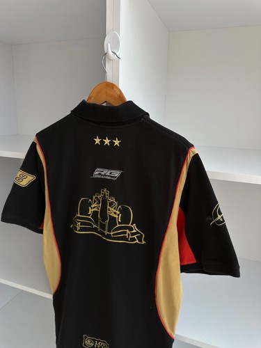 VTG Roman Grosjean Lotus Racing Formula 1 Polo T-shirt - Picture 9 of 9