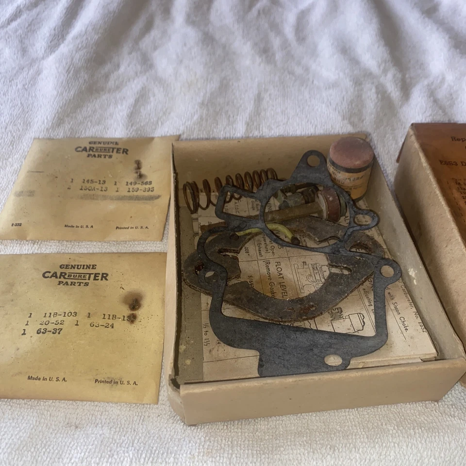 1940 -1941 Chrysler Carburetor Rebuild Kit Genuine N O S  - Image 4 of 4