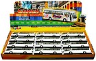 Coach Bus, White - Kinsmart 7101DW - 7" Scale Set of 12 Diecast Model Toy Car