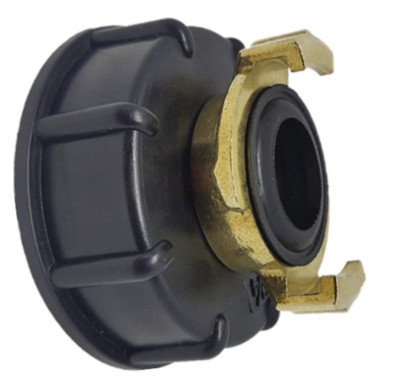 Adapter IBC S60 auf Stecker System GEKA Schnellkupplung Schlauch GK Bajonett