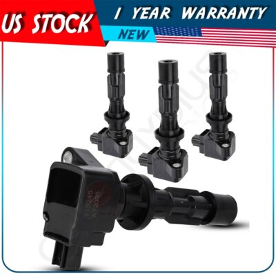 4 Ignition Coil Pack For 2006 2007 2008 2009 Ford Fusion Mercury Milan 2.3L L4