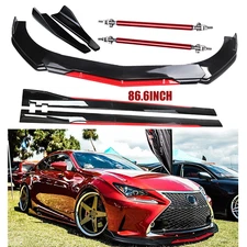 Front Bumper Lip Splitter Spoiler 86.6Side Skirt For Lexus IS250 IS350 Body Kit
