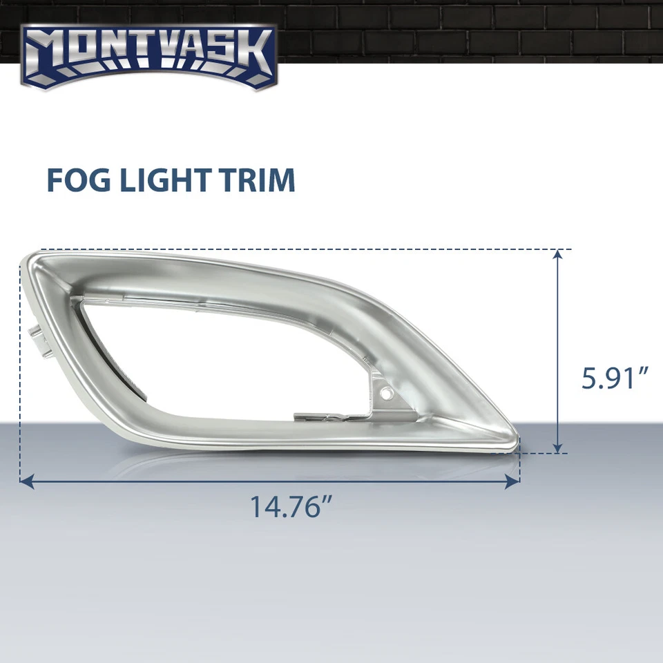 Par de molduras de luces antiniebla AMG aptas para Mercedes-Benz R350 R320 R550 R500 R63 2006-2010 Foto 3 de 4