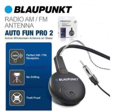 Blaupunkt Auto Fun Pro 2 Radio AM/FM Active Windscreen Car Antenna Reception