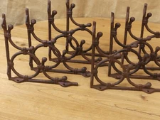 8 Brackets Shelf Brace Wall Tiki Hut Cast Iron Brackets Corbels Plant Hook Plant