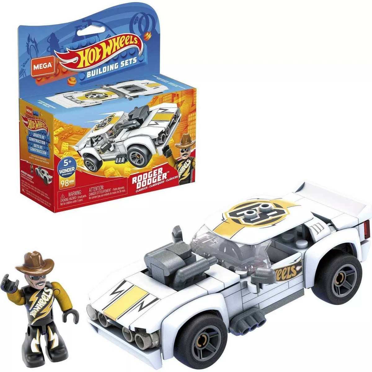 Hot Wheels Mega Construx Rodger Dodger Set GYG33 | eBay