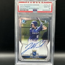 2023 Bowman Chrome Jack Pineda 1st Prospect Auto PSA 10 GEM Royals