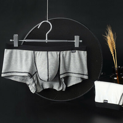 Thread Boxer Undershorts Herren dünne atmungsaktive Höschen U Pouch Unterwäsche