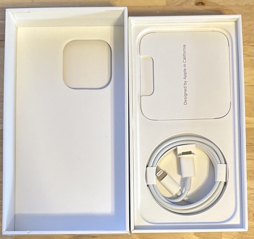 Apple iPhone 14 Pro Deep Purple 128gb EMPTY BOX ONLY and