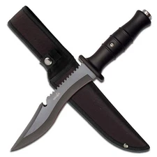 Survivor HK-731 Series Fixed Blade with Sawtooth Back, 12" Length