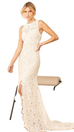 chinese dress ladies HERMOSA MAXI DRESS IN IVORY LACE – DE LA VALI OFFICIAL