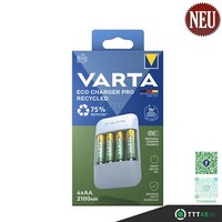 Varta LadegeräT Eco Charger Pro Recycled 4X Aa 56816 2100Mah