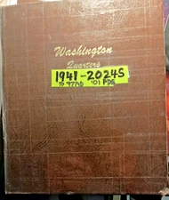 DANSCO ALBUM W/ WASH. 25c-8 PAGES-192 SLOTS-141 TOTAL COINS(2X)