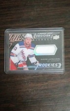 2020-21 SPx - Ud Black Obsidian Rookies Jersey Alexis Lafreniere  /399 (MEM, RC)