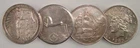 Lot of (4) Different 1981-1986 1 oz .999 Fine Silver Bullion Rounds