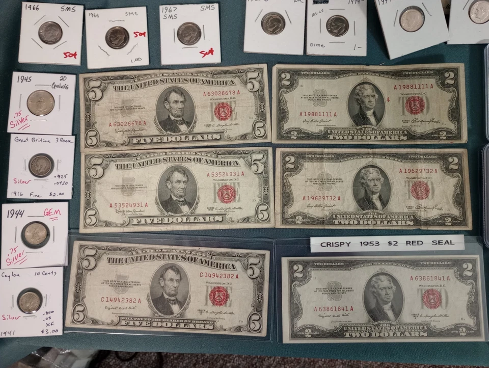 Huge Coin & Currency Lot .Gold, Platinum,Silver,Barber, Errors,OBW, Seated - Image 2 of 4