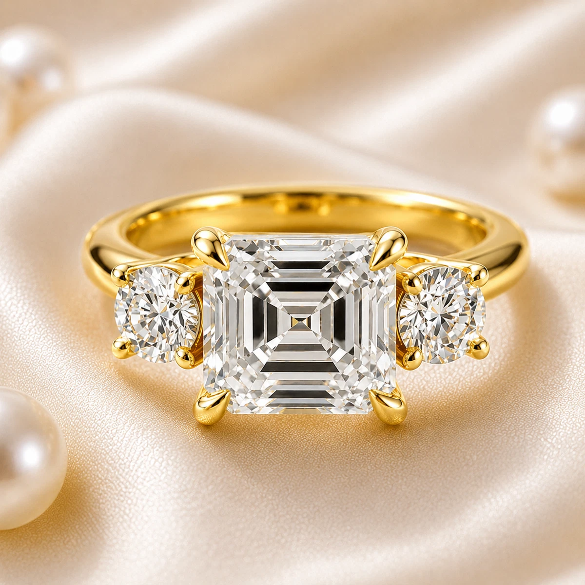 Diamond Yellow Gold 18k G Ring Fine Rings for sale | eBay