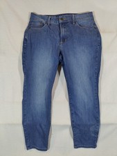 Nydj Jeans Women's 6P Nichelle Ankle Lift Tuck Technology Medium Wash Denim USA