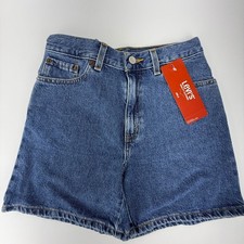 Vintage 90s Levis Girls Denim Shorts Size 14 Blue NWT NOS Y2K