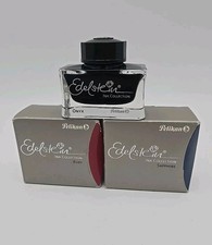 Pelikan Edelstein Ink Collection Lot Onix,Sapphire And Ruby 50ml New Open Box
