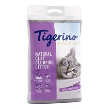 Tigerino Premium lovely Lavender Scent Nasty Odours Clumping Cat Litter *12kg* 1.50 per kilo